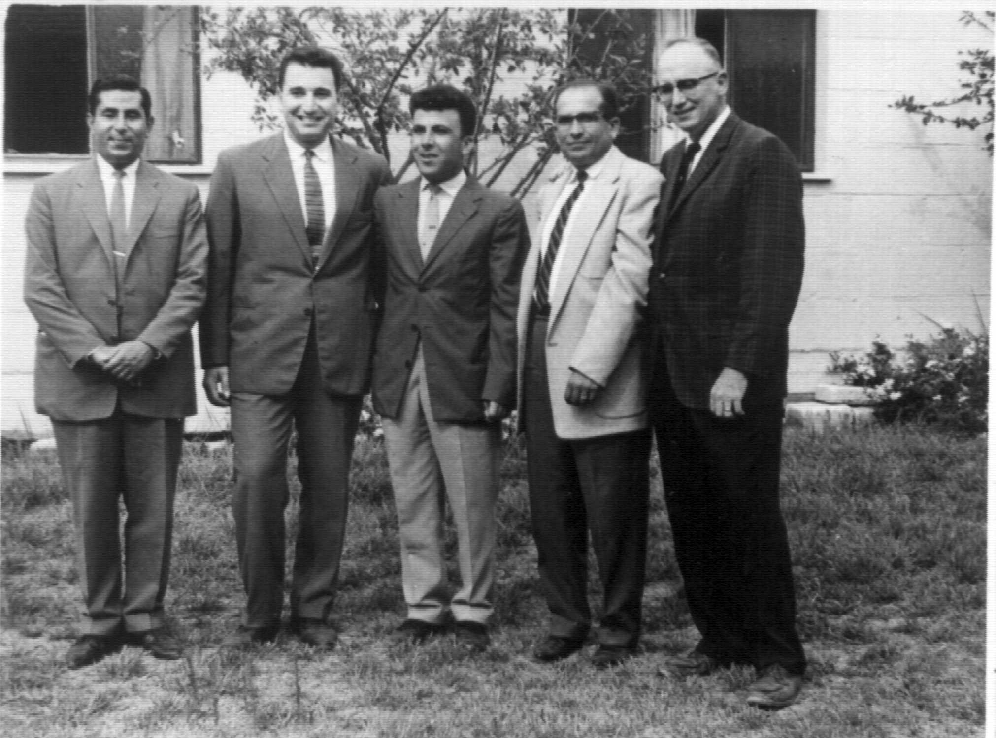 old photo of local pastors with Missionary Jim Smith