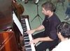 person playing the piano