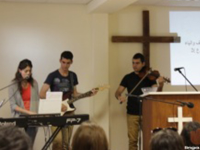 worship at the baptist church in haifa