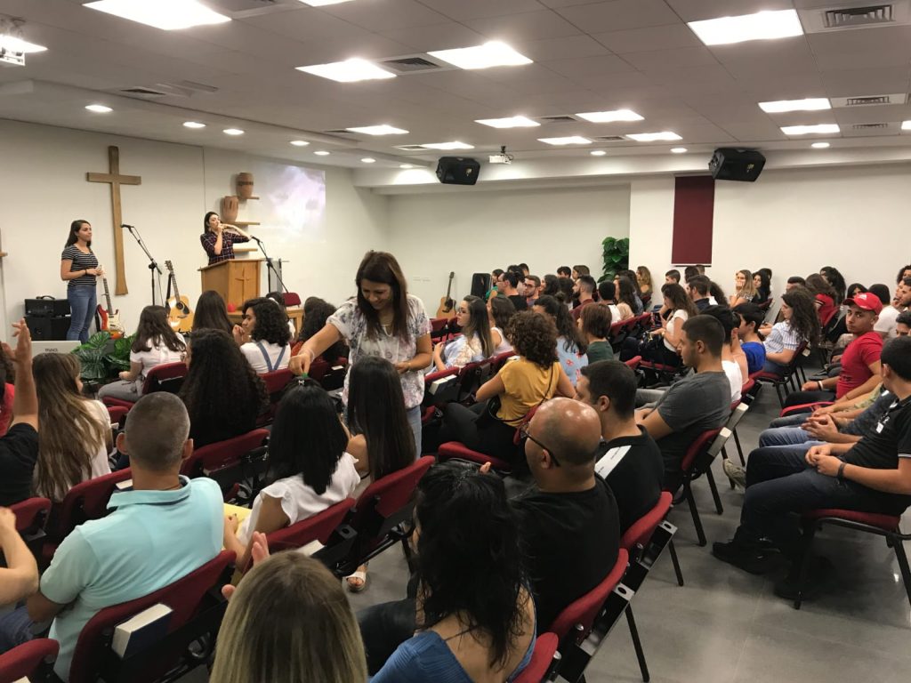 young people at a regional youth meeting in cana of galilee