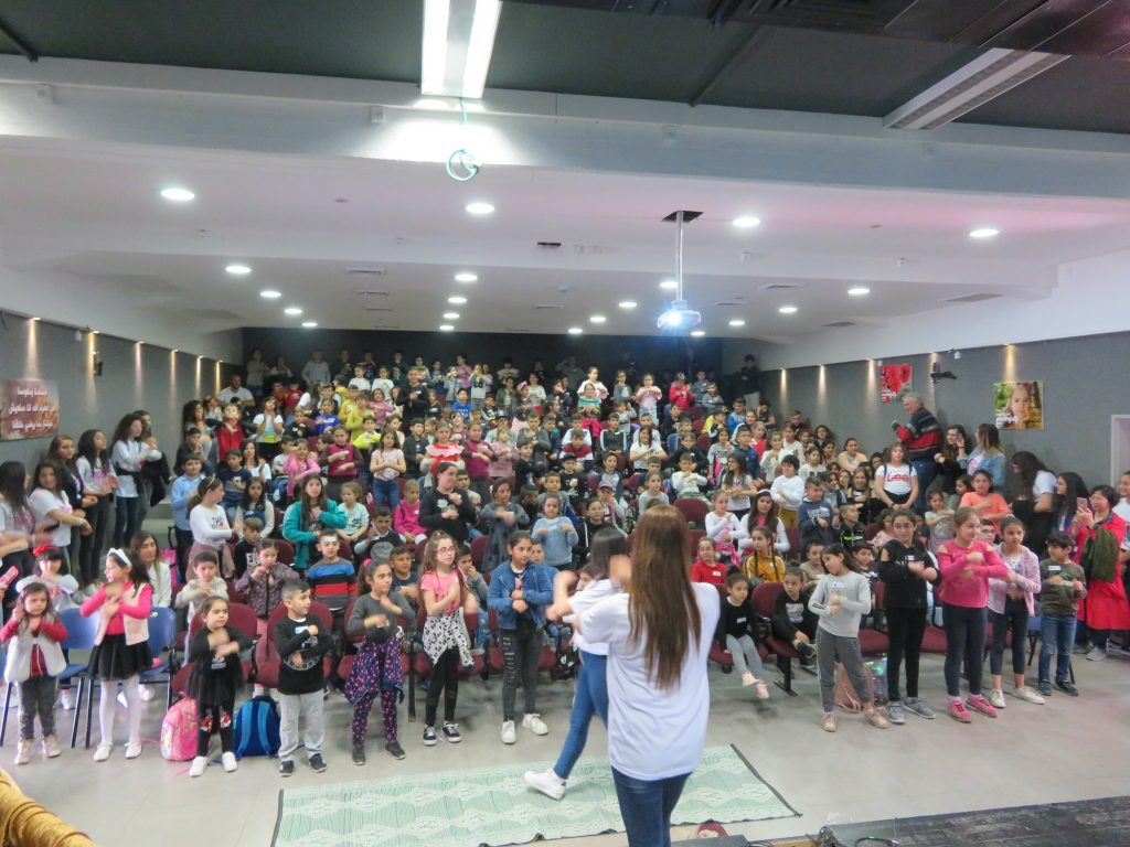Children gathered at a regional sunday school program