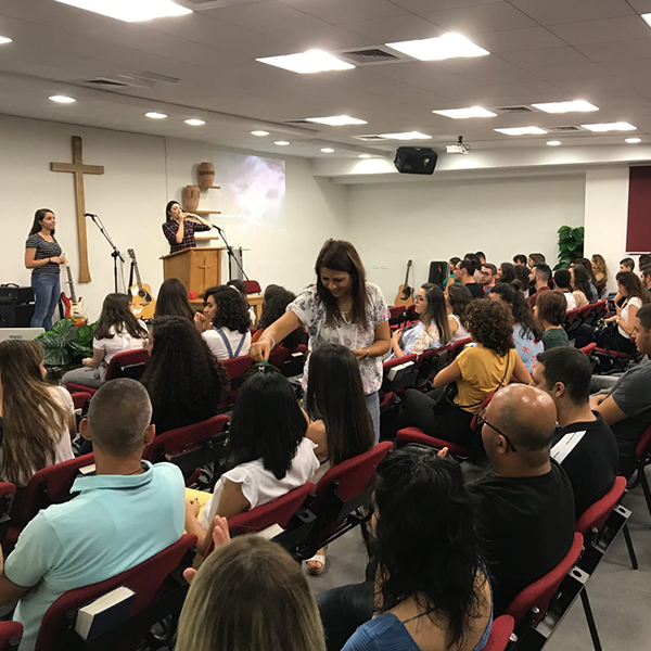 youth gathered during a regional meeting in cana