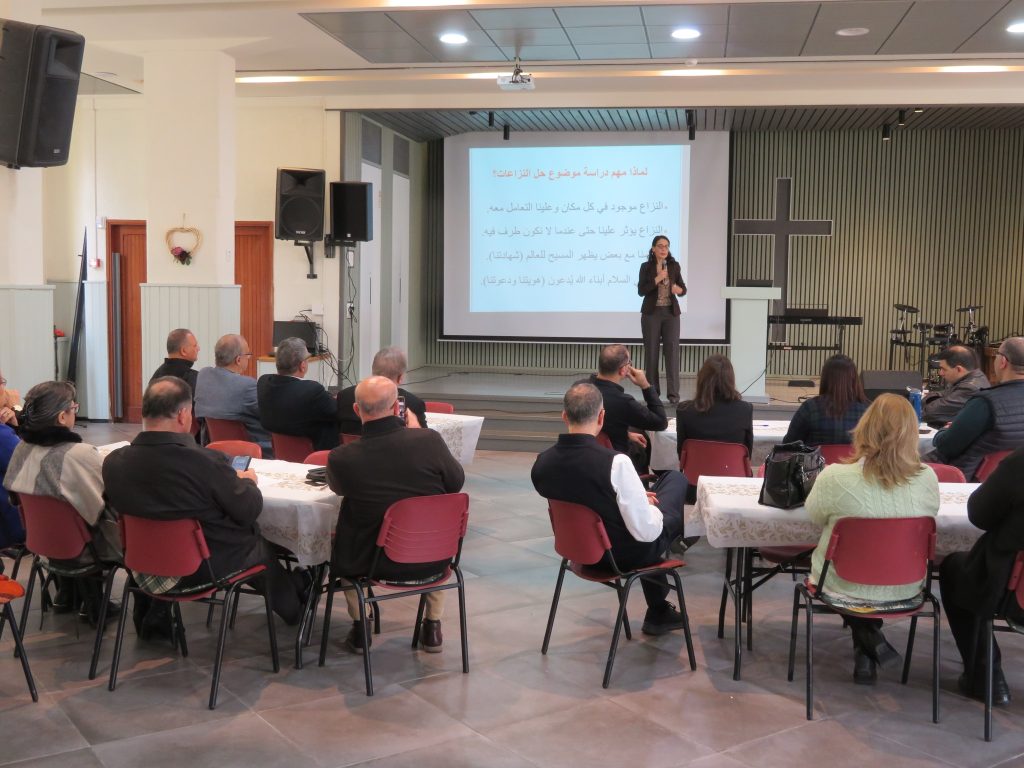 Dr. Rula Mansour Giving a Workshop for Conflict Resolution