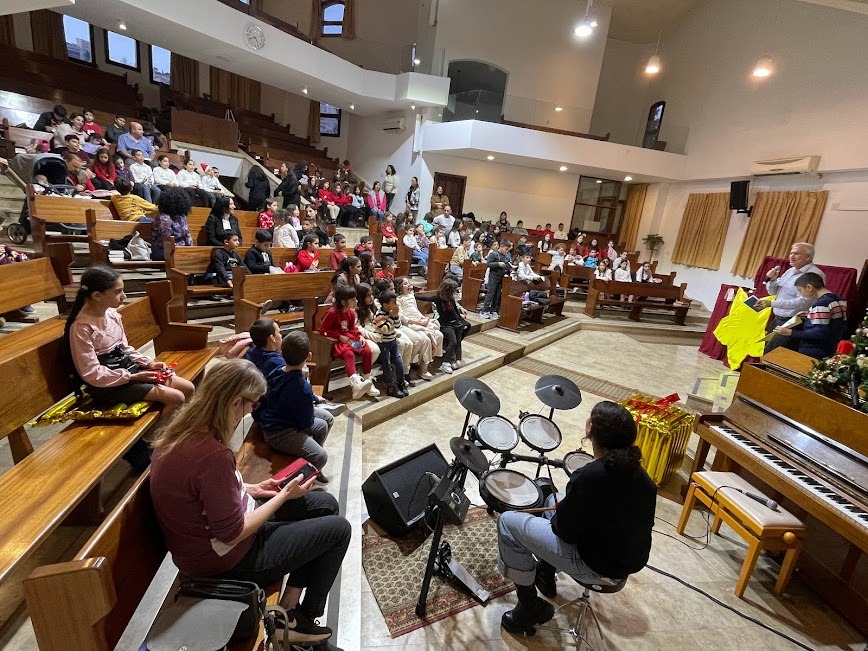 Kids Gathered for a Time of Worship and Fun